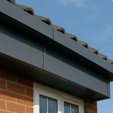 Aluminum fascia and soffit